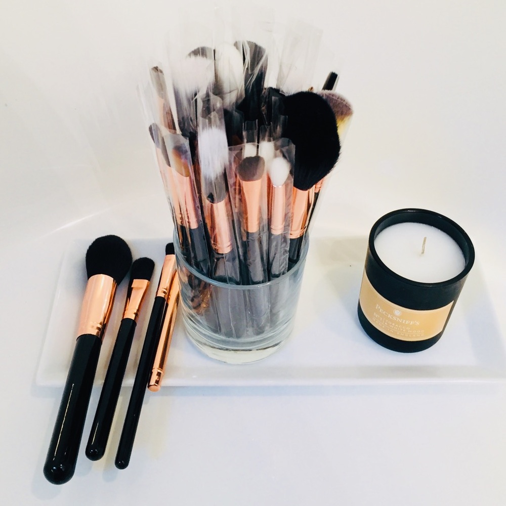NWT Makeup Brush Set (29 piece with Case) No Logo